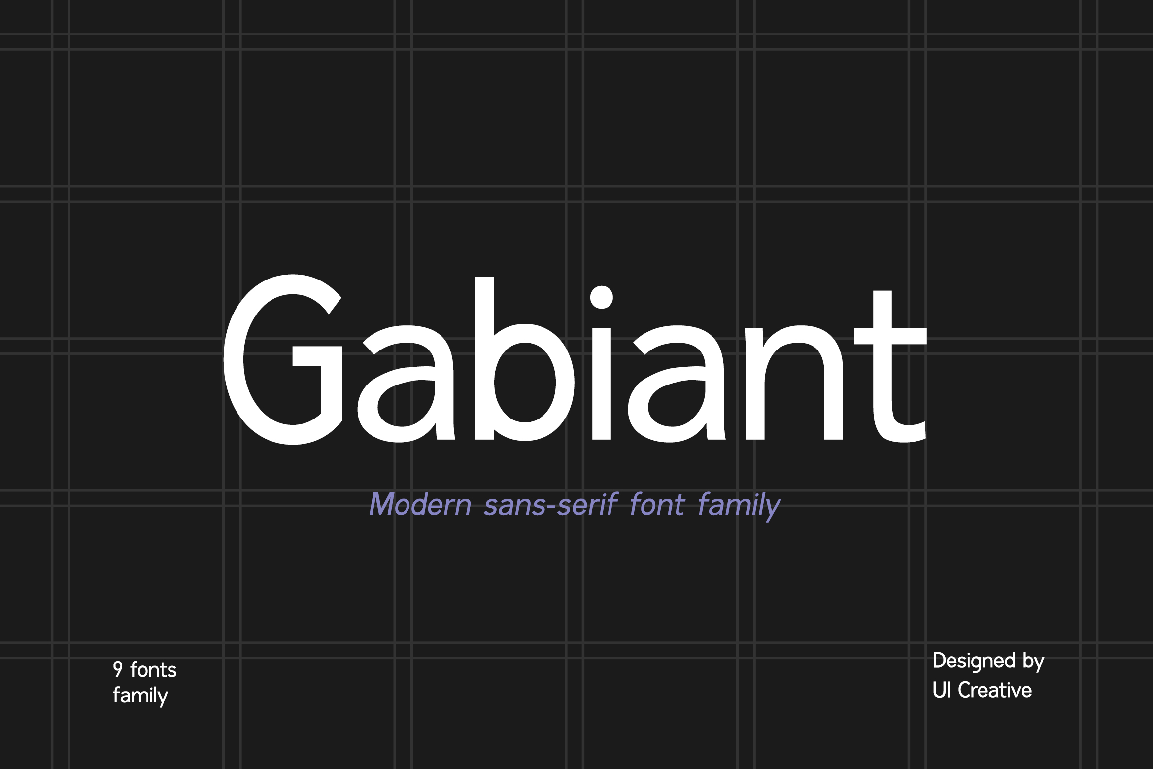 Przykładowa czcionka Gabiant #1